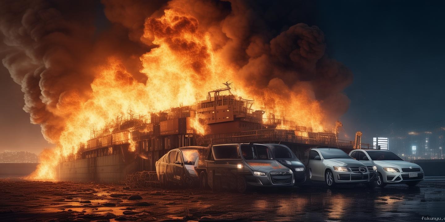 载3000辆汽车轮船起火事故对比分析：燃油车与电动车火灾风险